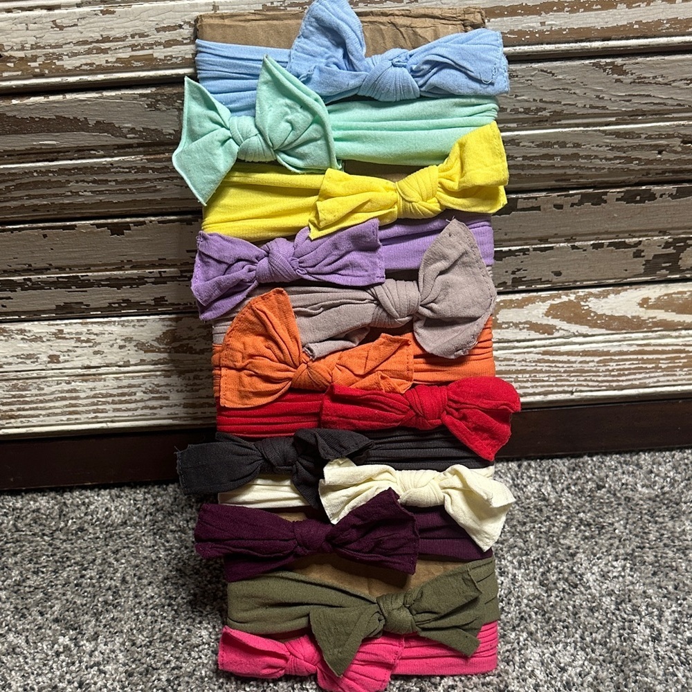 Infant Bow Headband Set - Assorted Colors